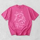  Just The RIght Amount of Feral - Dandelion Raccoon - T-Shirt, Sweatshirt Selection (Main Image - Comfort Colors - Brick)
