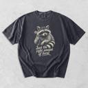  Just The RIght Amount of Feral - Dandelion Raccoon - T-Shirt, Sweatshirt Selection (Main Image - Comfort Colors - Brick)