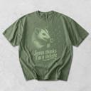  Jesus Thinks Im A Delight Possum Dandelion - Comfy T-Shirt Options (Main Image - Comfort Colors - Pepper)