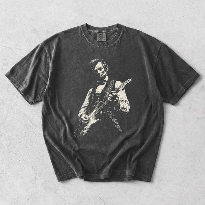 Grunge Style Abraham Lincoln Fouth of July 4th Patriotic 250 Years America - Tanks and T-Shirts (Main Image - Comfort Colors - Pepper)