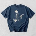  George Washington Riffing On An Electric Guitar - Comfy Soft Wash Tees (Main Image - Comfort Colors - Midnight)