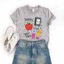  Happy To See Your Face Cute School Characters - Soft Comfy T-Shirt