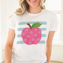  Abstract Back To School Apple For Teachers and Students - Choose T-Shirt Or Sweatshirt