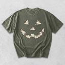  Camo Jack-O-Lantern Pumpkin Face For Halloween Fall Autumn - T-Shirt, Sweatshirt, or Longsleeve