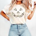  Camo Jack-O-Lantern Pumpkin Face For Halloween Fall Autumn - T-Shirt, Sweatshirt, or Longsleeve