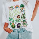  A Little Bit Lucky Vintage Retro St. Patrick's Day Charm Unisex Heavyweight Comfort Tee