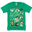 A Little Bit Lucky Vintage Retro St. Patrick's Day Charm Unisex Heavyweight Comfort Tee