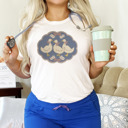  Dazzling Three Ducks Delight Soft Cozy Longer Length Unisex Graphic Tee T-shirt