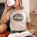  Dazzling Three Ducks Delight Soft Cozy Longer Length Unisex Graphic Tee T-shirt