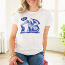  Oh Hell Nay! - Knight vs. Dragon Adventure Tee Soft Cozy Longer Length Unisex Graphic Tee T-shirt