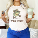  Yee-Hop: The Froggy Adventure Soft Cozy Longer Length Unisex Graphic Tee T-shirt