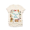  Raised by Books Golden Nostalgic Teacher Read Reading Love Little Retro Vintage Nostalgia Unisex Heavyweight Comfort Tee