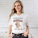  At What Age Do We Start Meeting Up For Bingo 'Cause I'm Ready Boxing Bear Funny Viral Meme Shirt Retro Bingo Champion Bear Soft Cozy Longer Length Unisex Graphic Tee T-shirt
