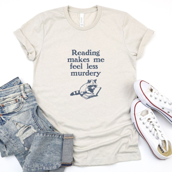 Reading: The Purr-fect Way to Chill Soft Cozy Longer Length Unisex Graphic Tee T-shirt