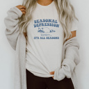  All Seasons of Chill Vibes Soft Cozy Longer Length Unisex Graphic Tee T-shirt