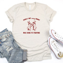  Bunny Combat: Not Every Bunny Fights Kung Fu! Soft Cozy Longer Length Unisex Graphic Tee T-shirt