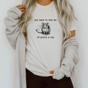  You have to tell me if you're a cop handrawn rat sketch T-shirt