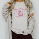  Raccoon Revelry: Embrace the Chaos of Cupcakes! Soft Cozy Longer Length Unisex Graphic Tee T-shirt