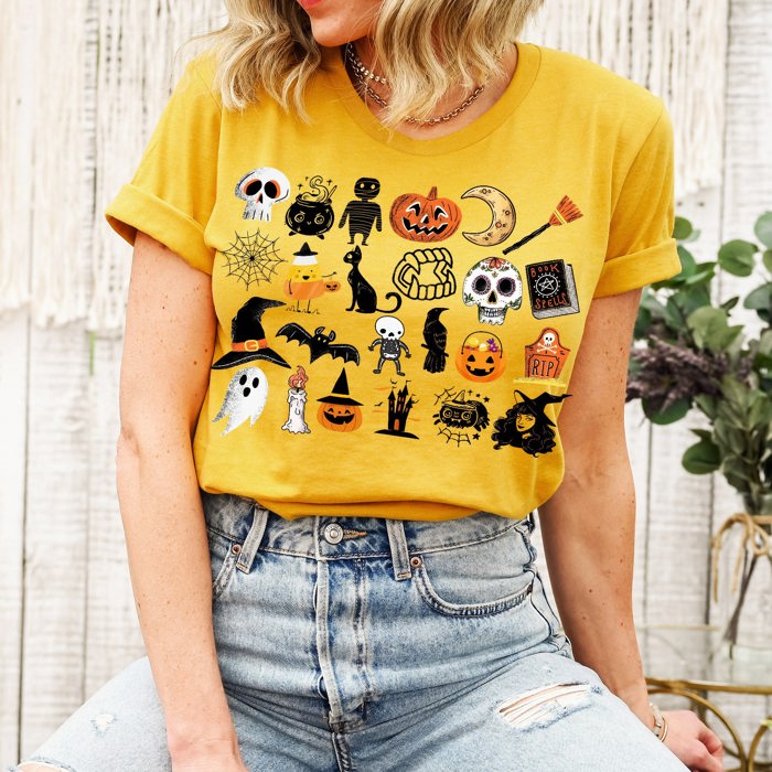 Happy Halloween  It's the Little Things that make the best memories Unisex Heavyweight Comfort Tee