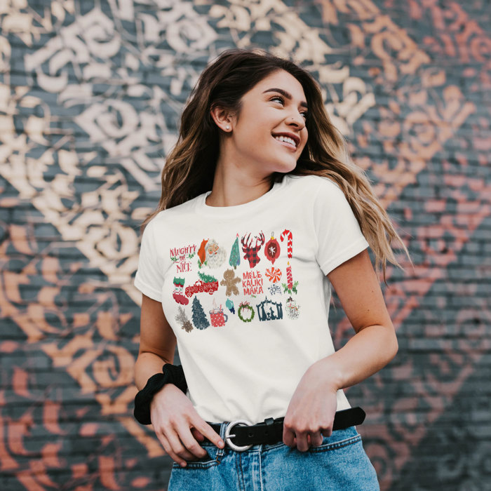 Happy Holidays & Merry Christmas It's the Little Things that make the best memories Unisex Heavyweight Comfort Tee