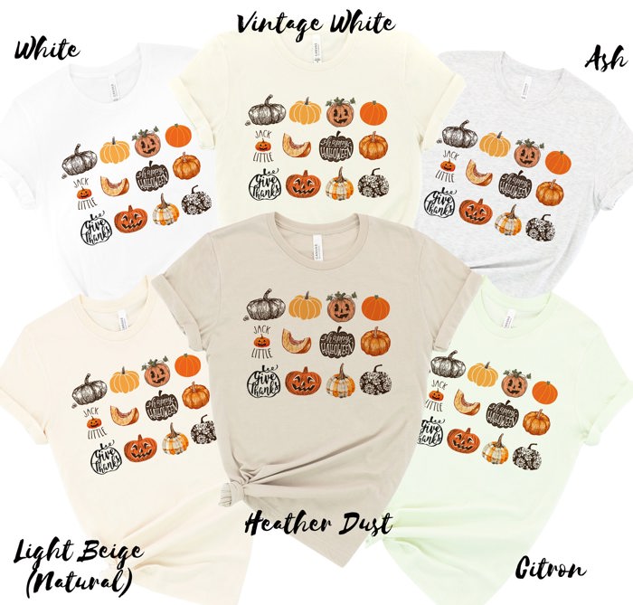 Pumpkin Harvest It's the Little Things that make the best memories Unisex Heavyweight Comfort Tee