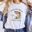  FOLLOW ME & I WILL MAKE YOU Fishers of men | A Journey of Faith Soft Cozy Longer Length Unisex Graphic Tee T-shirt