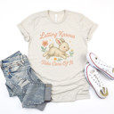  Letting Karma Take Care Of It | Embrace the Joy of Letting Go Soft Cozy Longer Length Unisex Graphic Tee T-shirt