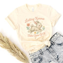  Letting Karma Take Care Of It | Embrace the Joy of Letting Go Soft Cozy Longer Length Unisex Graphic Tee T-shirt