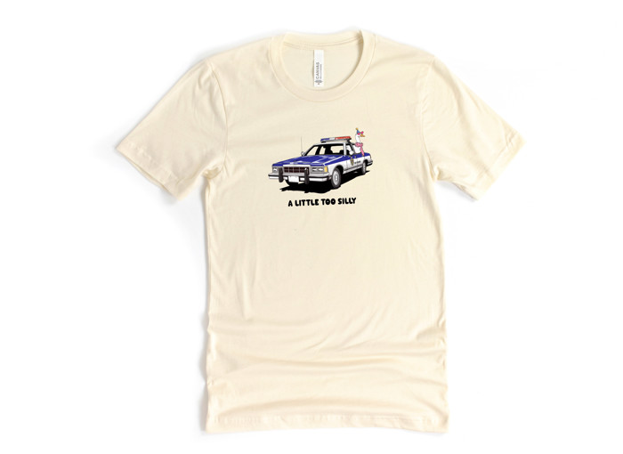 A LITTLE TOO SILLY | Policing the Fun with a Wacky Twist! Soft Cozy Longer Length Unisex Graphic Tee T-shirt