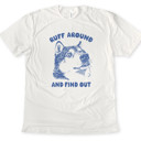  RUFF AROUND AND FIND OUT | Unleash the Adventure! Soft Cozy Longer Length Unisex Graphic Tee T-shirt