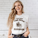  JUST DOING THE BEAR MINIMUM | Bear-ly Breaking a Sweat! Soft Cozy Longer Length Unisex Graphic Tee T-shirt