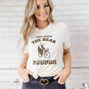  JUST DOING THE BEAR MINIMUM | Bear-ly Breaking a Sweat! Soft Cozy Longer Length Unisex Graphic Tee T-shirt