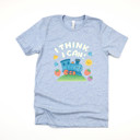  I THINK i CAN! | Chugging Towards Positivity! Soft Cozy Longer Length Unisex Graphic Tee T-shirt