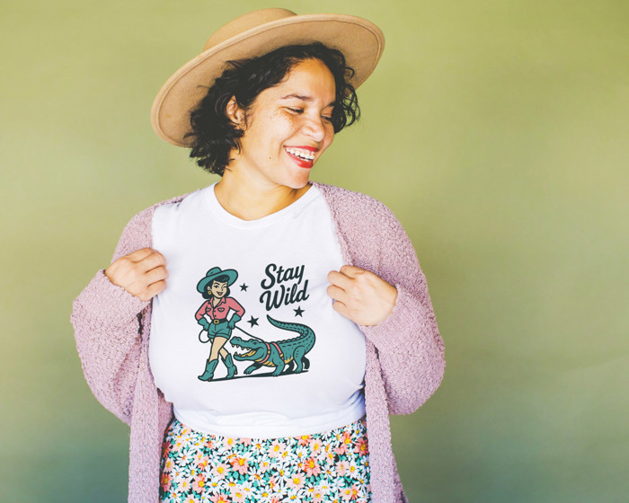 Stay Wild | Unleash Your Inner Adventurer Soft Cozy Longer Length Unisex Graphic Tee T-shirt