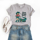  Stay Wild | Unleash Your Inner Adventurer Soft Cozy Longer Length Unisex Graphic Tee T-shirt