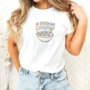  a little bit Loopy | Joyful Breakfast Whimsy Soft Cozy Longer Length Unisex Graphic Tee T-shirt