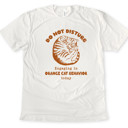  DO NOT DISTURB | Cat Nap Zone: Embrace the Cozy Orange Vibes Soft Cozy Longer Length Unisex Graphic Tee T-shirt