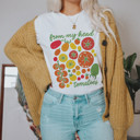  from my head tomatoes | A Vibrant Celebration of Garden Goodness Soft Cozy Longer Length Unisex Graphic Tee T-shirt
