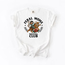  FERAL MOMS | RAISING HELLIONS | SOCIAL CLUB | Wild Women Unite: A Celebration of Fierce Femininity Unisex Heavyweight Comfort Tee