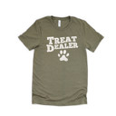  TREAT DEALER | Spreading Pawsitive Vibes! Soft Cozy Longer Length Unisex Graphic Tee T-shirt