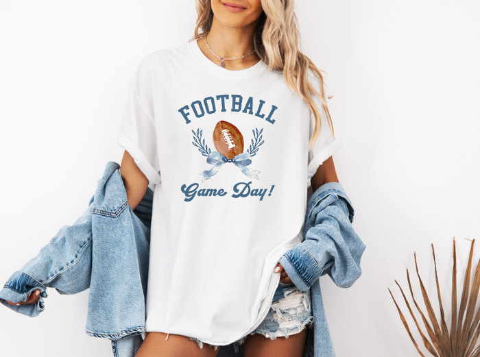 FOOTBALL | Touchdown Excitement: Celebrating Game Day! Unisex Heavyweight Comfort Tee