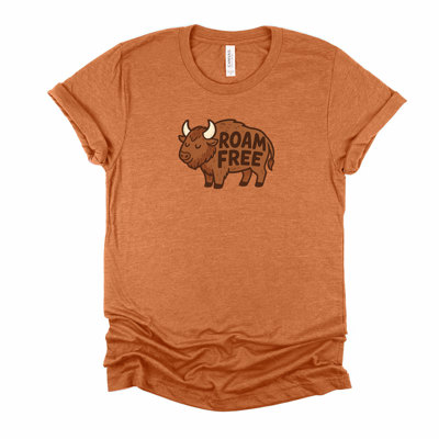 ROAM FREE | Embrace the Wild Spirit Soft Cozy Longer Length Unisex Graphic Tee T-shirt