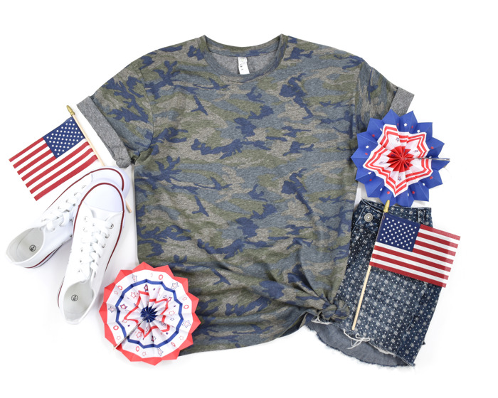 Stripes & Camo T-Shirts (Unisex) Fine Jersey