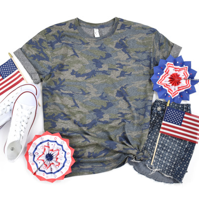 Stripes & Camo T-Shirts (Unisex) Fine Jersey