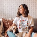  Vintage Little Golden Happy Valentine's Love Day Unisex Heavyweight Comfort Tee