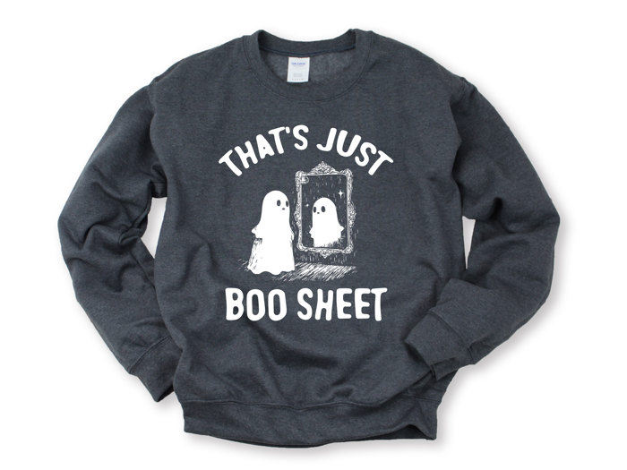 That's Just Boo Sheet - Halloween Ghost Soft Cozy Longer Length Unisex Graphic Tee T-shirt