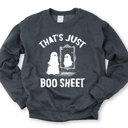  That's Just Boo Sheet - Halloween Ghost Soft Cozy Longer Length Unisex Graphic Tee T-shirt
