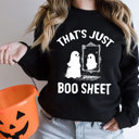  That's Just Boo Sheet - Halloween Ghost Soft Cozy Longer Length Unisex Graphic Tee T-shirt