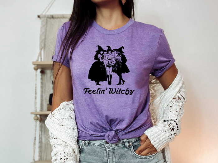 Feelin' Witchy | Enchanted Spirits: A Captivating Coven Celebration Soft Unisex Graphic Sweatshirt Print