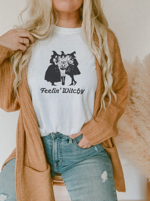 Feelin' Witchy | Enchanted Spirits: A Captivating Coven Celebration Soft Unisex Graphic Sweatshirt Print